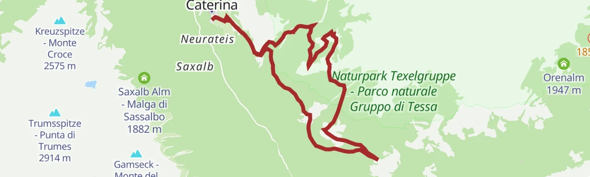 Route map: Gli insediamenti del Fuchsberg